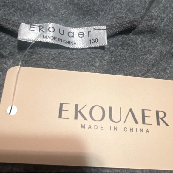 Ekouaer Kids Two Piece Polar Bear Pajama Set | Long Sleeve Top/Drawstring Pants! - Picture 3 of 7